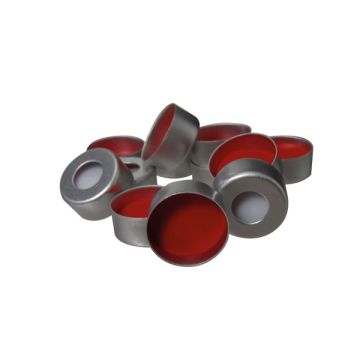 Capsule en aluminium 11 mm avec septum de silicone/PTFE